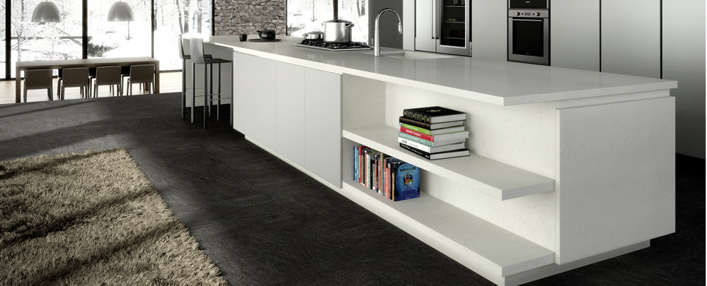 Caesarstone Arbeitsplatten – Geräumige Caesarstone Arbeitsplatten