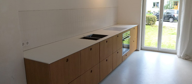 IKEA Küchen mit Keramik Arbeitsplatten nach Maß
